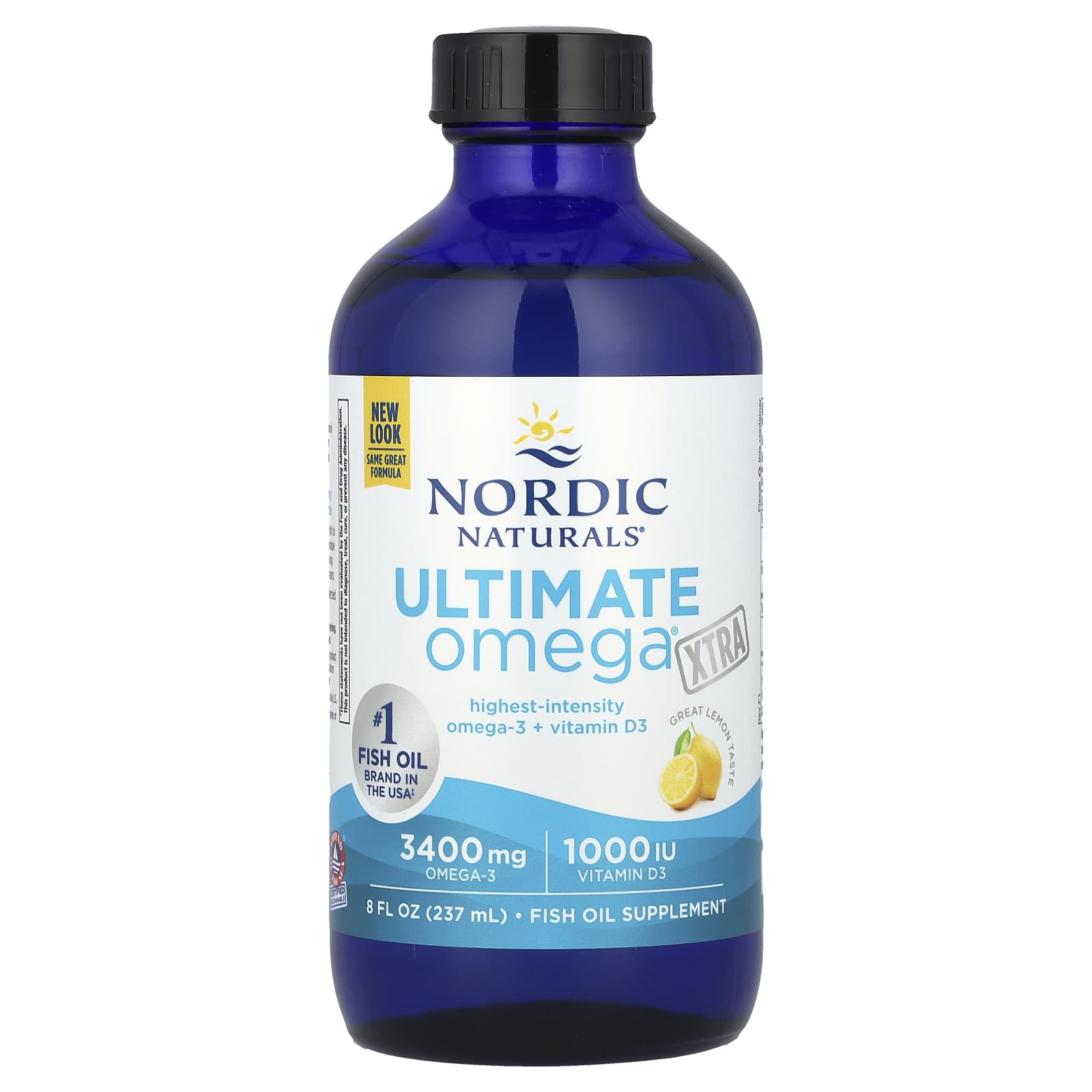 Омега-3 Ultimate Omega Nordic Naturals Ultimate Omega® Xtra, вкус Lemon, 237 мл