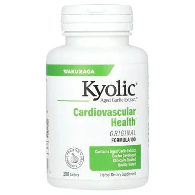 Фото товара: Комплекс Kyolic Aged Garlic Extract Original 100, Cardiovascular, 300 мг, 200 таблеток