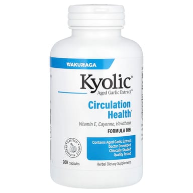 Комплекс Kyolic Aged Garlic Extract Circulation Health 106, 200 капсул