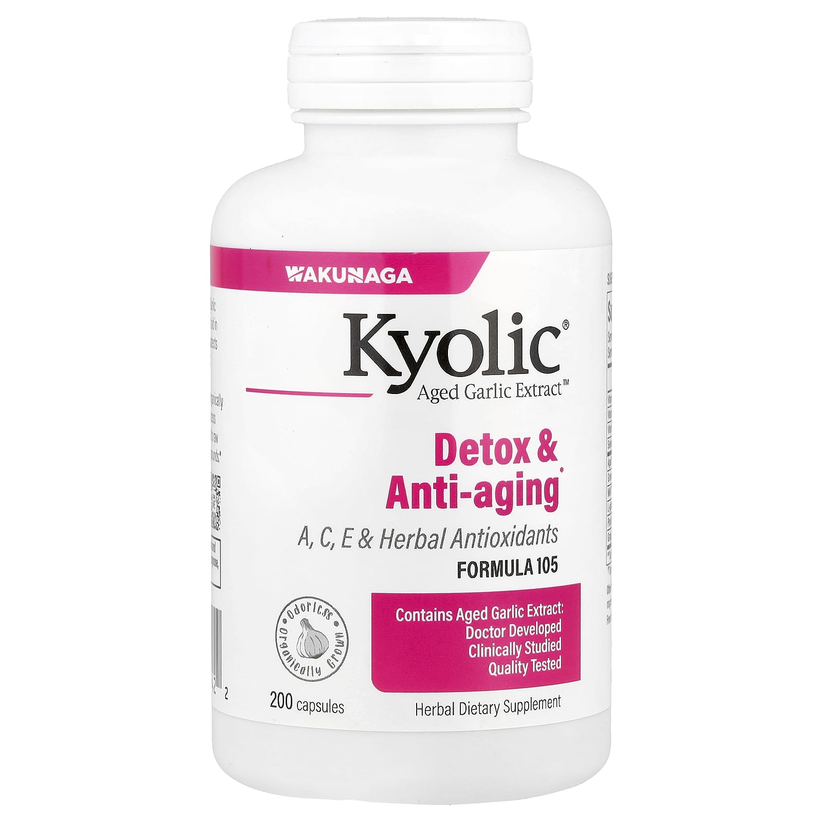Комплекс Kyolic Aged Garlic Extract™ Detox & Anti-Aging 105, 200 капсул