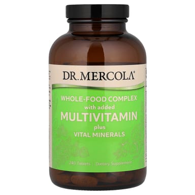 Мультивитамины Dr. Mercola Whole-Food Complex With Added Plus Vital Minerals, 240 таблеток