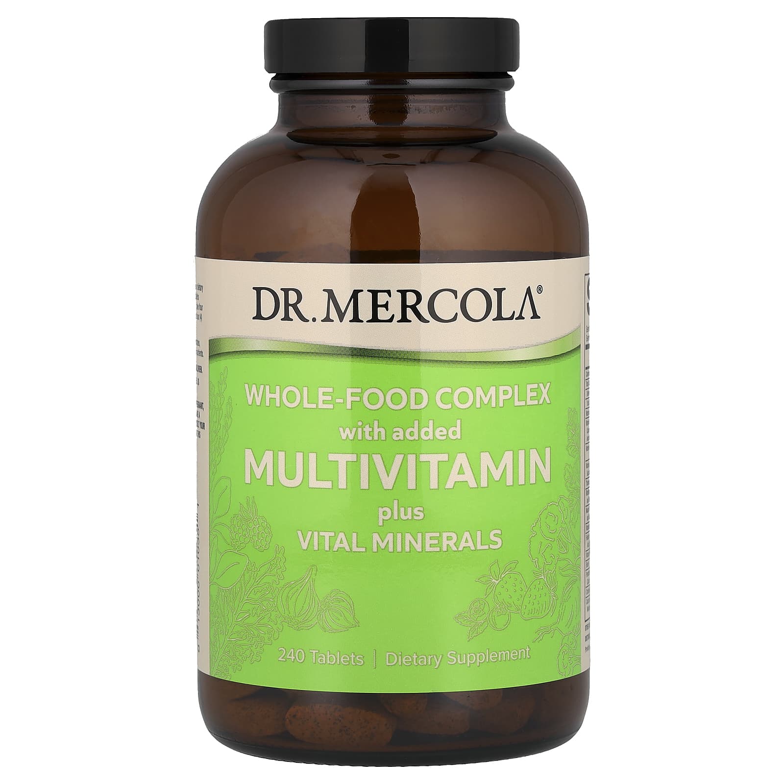 Мультивитамины Dr. Mercola Whole-Food Complex With Added Plus Vital Minerals, 240 таблеток