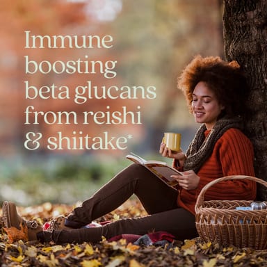 Поддержка иммунитета New Chapter Immune Reishi & Shiitake Mushroom Blend, 120 растительных капсул