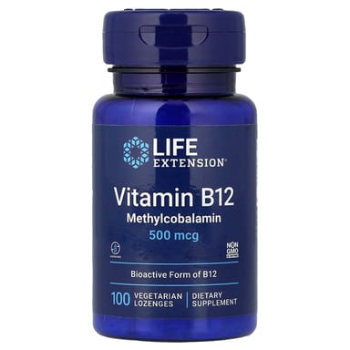 Метил B12 Life Extension Vitamin 100 Vegetarian, 500 мкг, пастилки