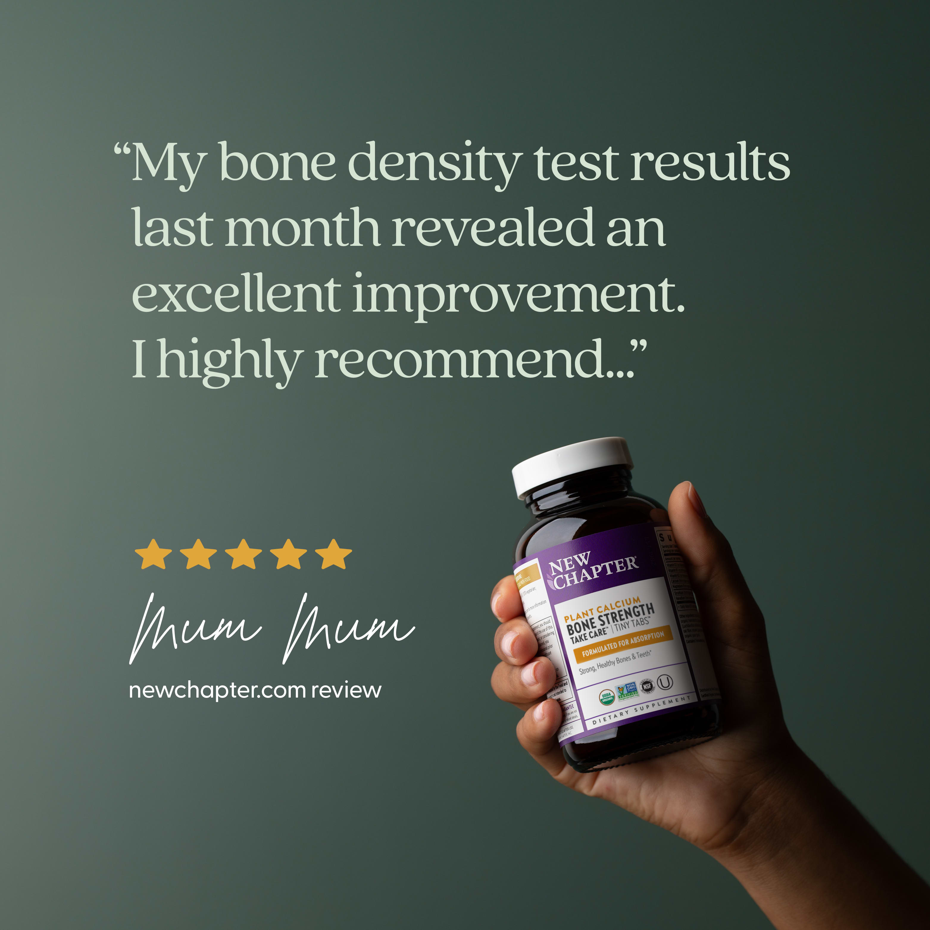 Комплекс Bone Strength New Chapter Plant Calcium Take Care™ 240 Vegan Tiny Tablets, таблетки — фото 8