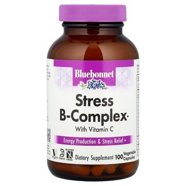 Комплекс витаминов B Bluebonnet Nutrition Stress B-Complex, 100 растительных капсул