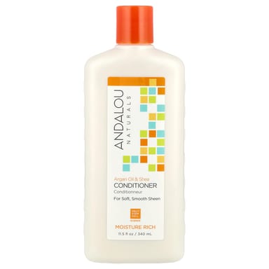 Кондиционер Andalou Naturals Moisture Rich Argan Oil & Shea For Soft Smooth Sheen, 340 мл, масло