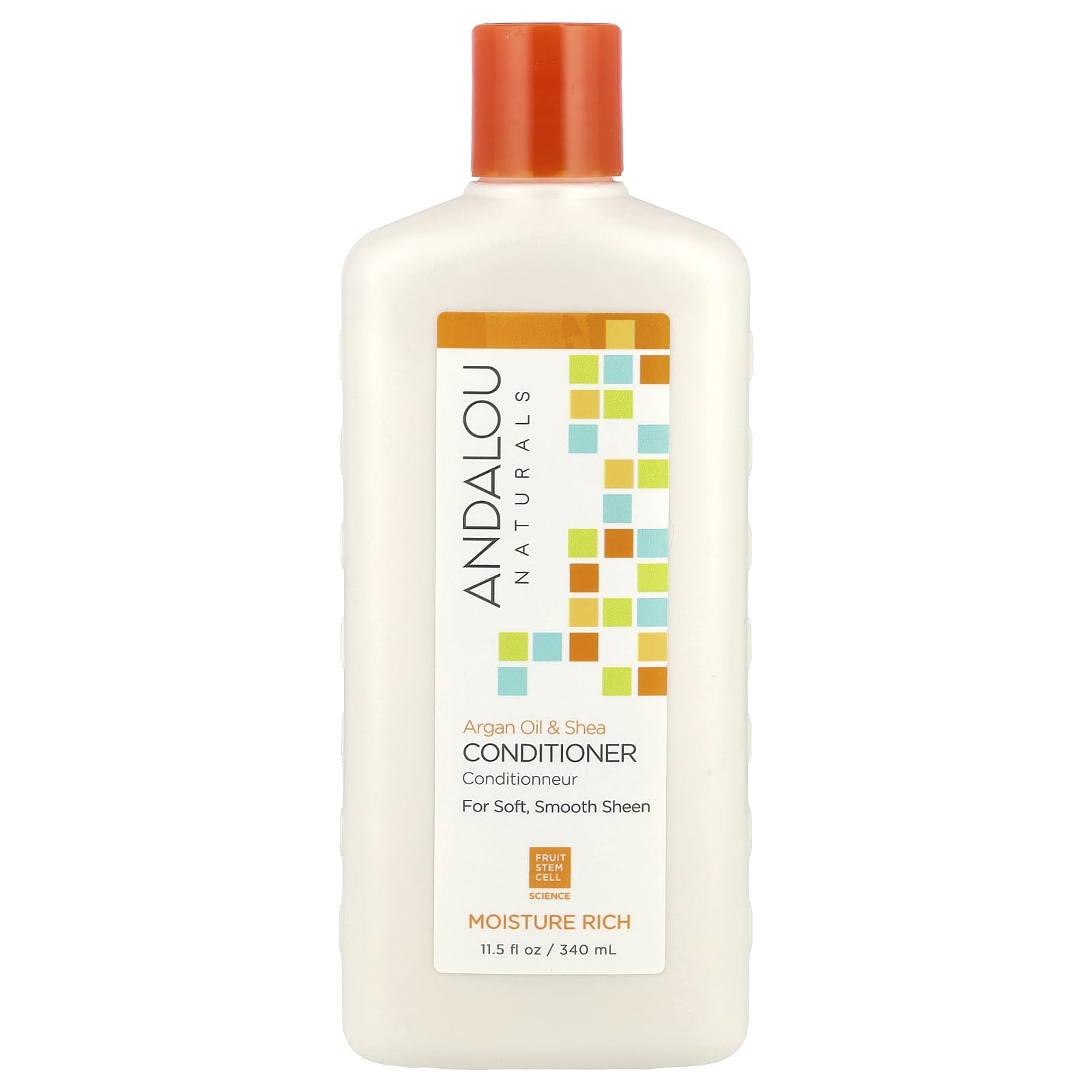 Кондиционер Andalou Naturals Moisture Rich Argan Oil & Shea For Soft Smooth Sheen, 340 мл, масло
