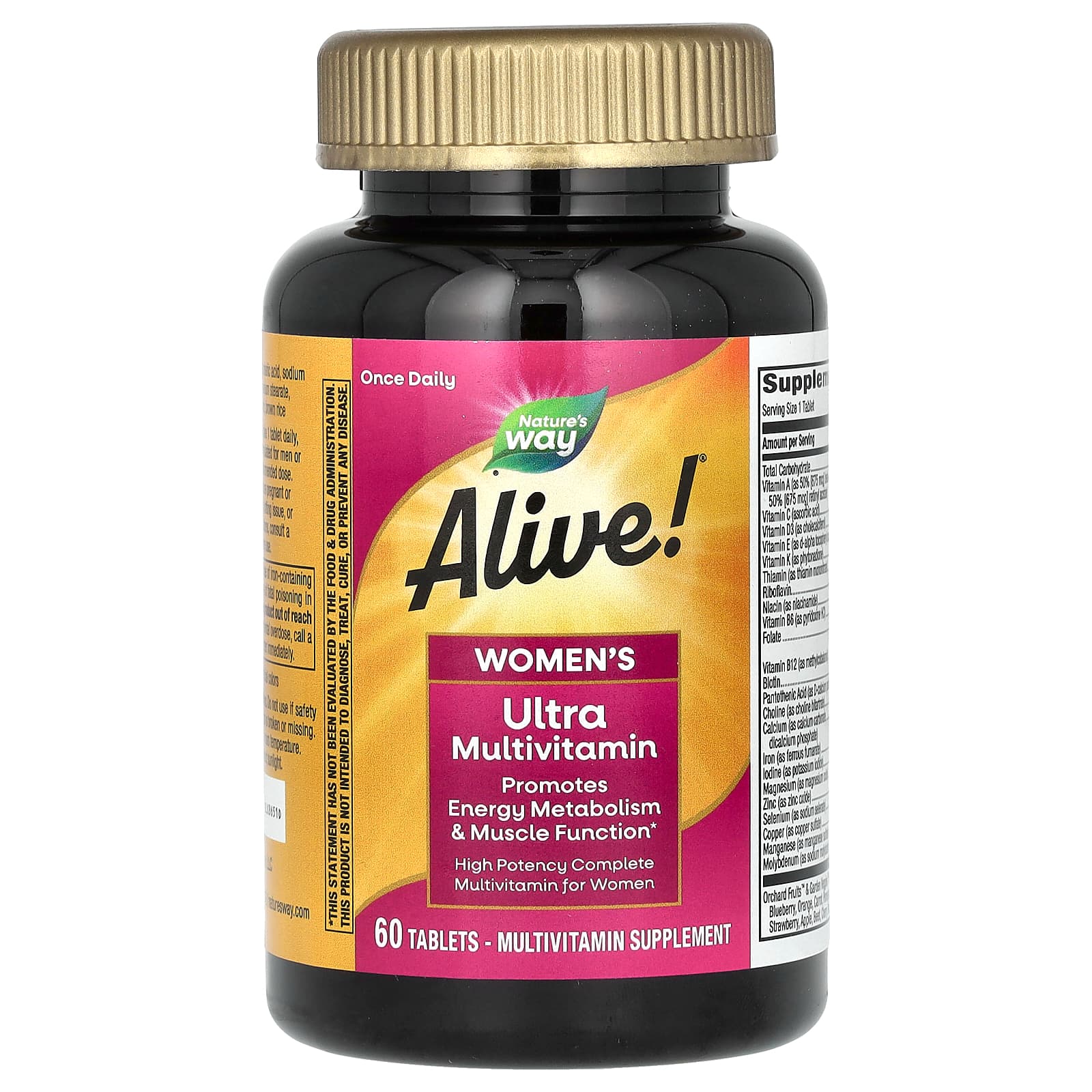 Мультивитамины Nature's Way Alive! Women's Ultra, 60 таблеток