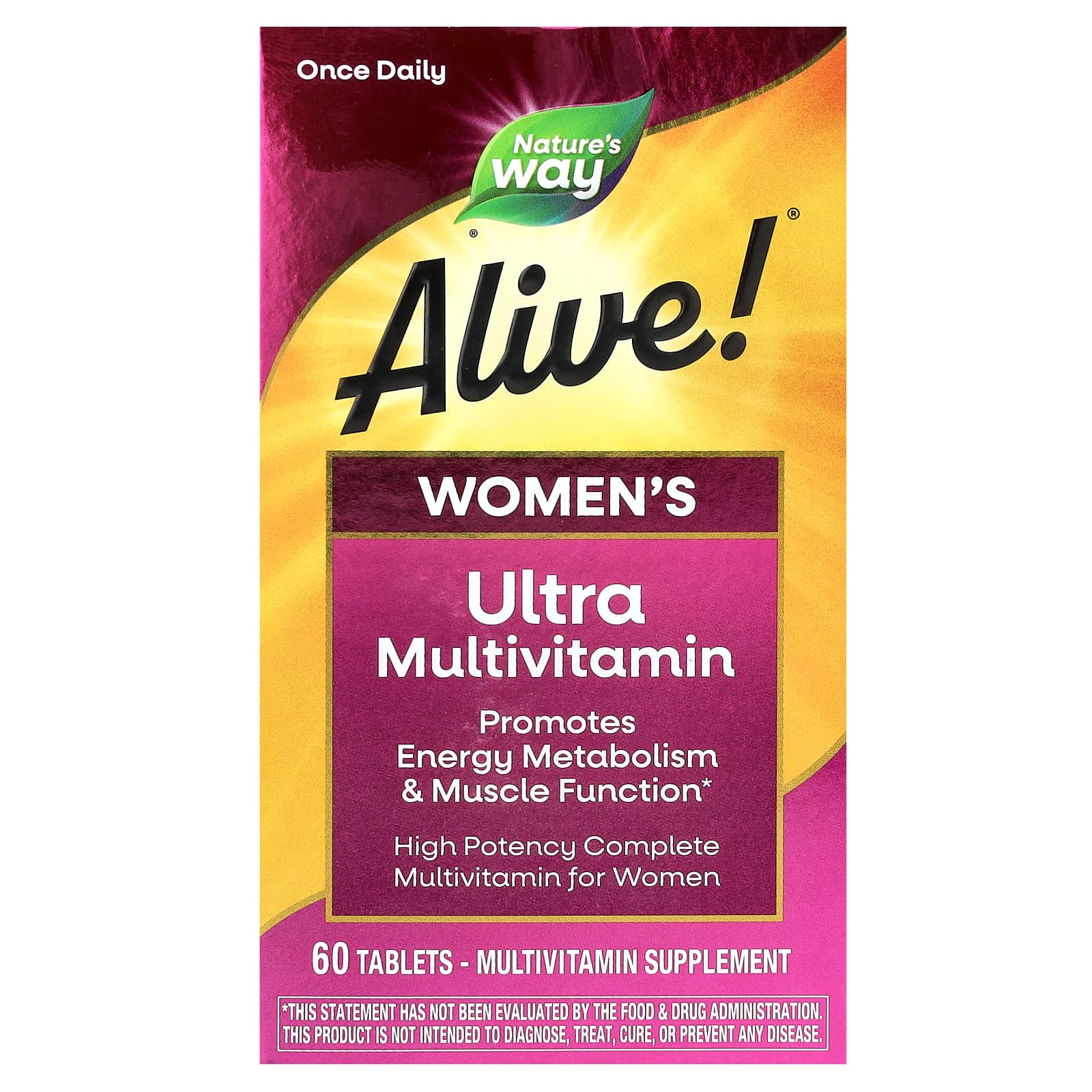 Мультивитамины Nature's Way Alive! Women's Ultra, 60 таблеток — фото 2