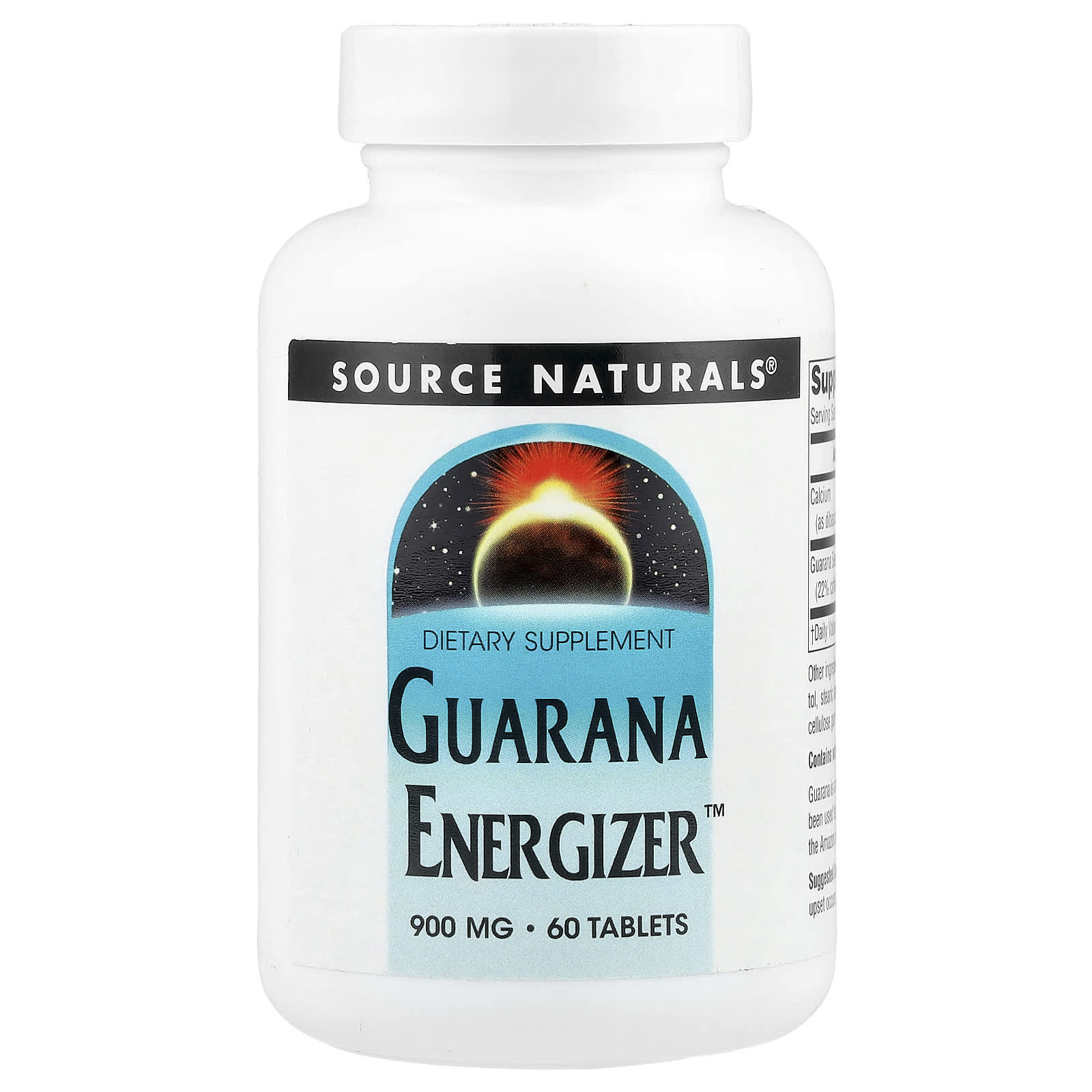 Гуарана Source Naturals Energizer™, 60 таблеток