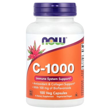 Витамин C NOW Foods, 100 растительных капсул