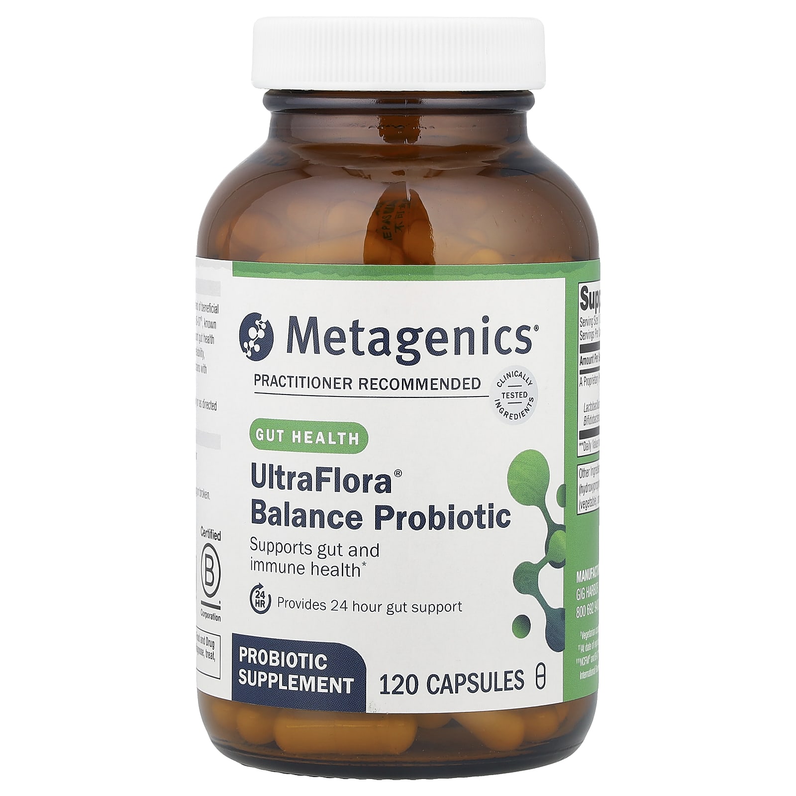 Пробиотик Metagenics UltraFlora® Balance, 55 мг, 120 капсул