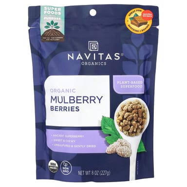 Органические шелковицы Navitas Organics, 227 г (8 oz)