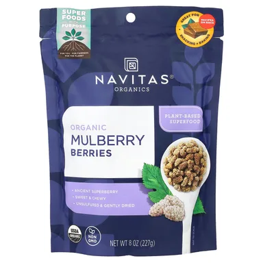 Фото товара: Органические шелковицы Navitas Organics, 227 г (8 oz)