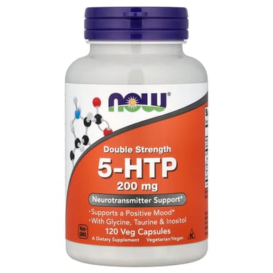 Инозитол NOW Foods 5-HTP With Glycine Taurine &, 120 растительных капсул