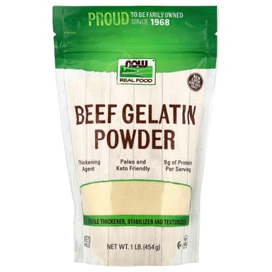 Говяжий желатин NOW Foods Beef Gelatin, 454 г, порошок