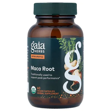 Фото товара: Мака Gaia Herbs Root, 500 мг, 60 растительных капсул