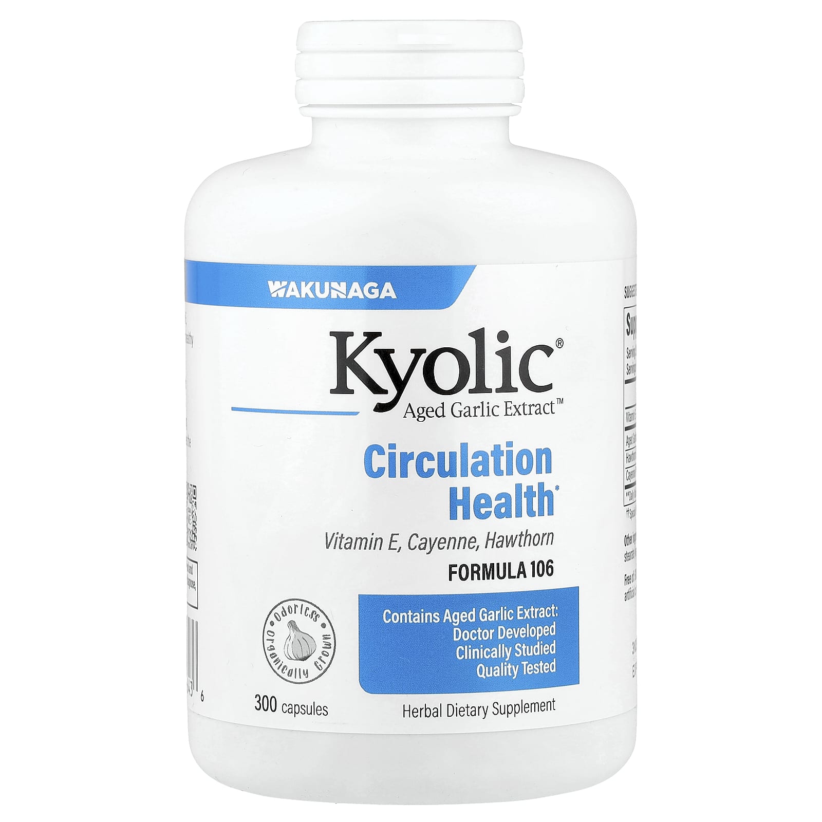 Комплекс Kyolic Aged Garlic Extract™ Circulation Health 106, 300 капсул