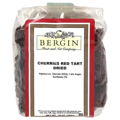 Фото товара: Вишня красная кисленькая, сушеная, 283 г (10 oz) Bergin Fruit and Nut Company
