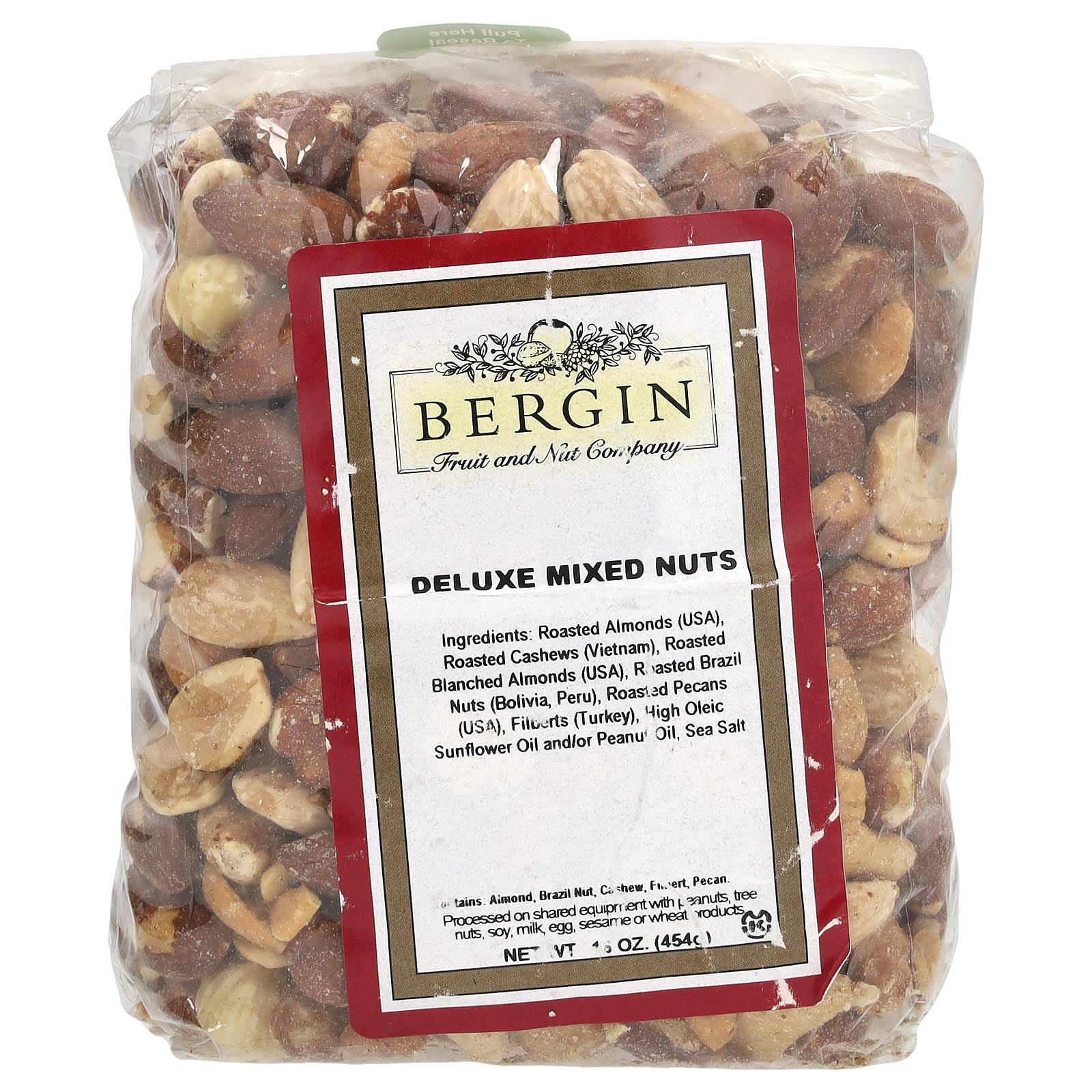 Смесь орехов Bergin Fruit and Nut Company Deluxe, 454 г