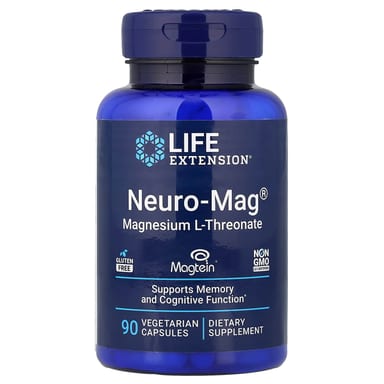 Магний Life Extension Neuro-Mag® L-Threonate, 48 мг, 90 растительных капсул