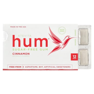 Корица Stevita Naturals Hum® Gum, без сахара, оттенок 12 Pieces