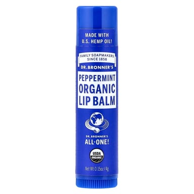 Бальзам для губ Dr. Bronner's Organic, оттенок Peppermint, 4 г