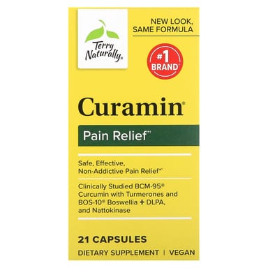 Куркуминоидный комплекс Curamin Terry Naturally Pain Relief, 21 капсул