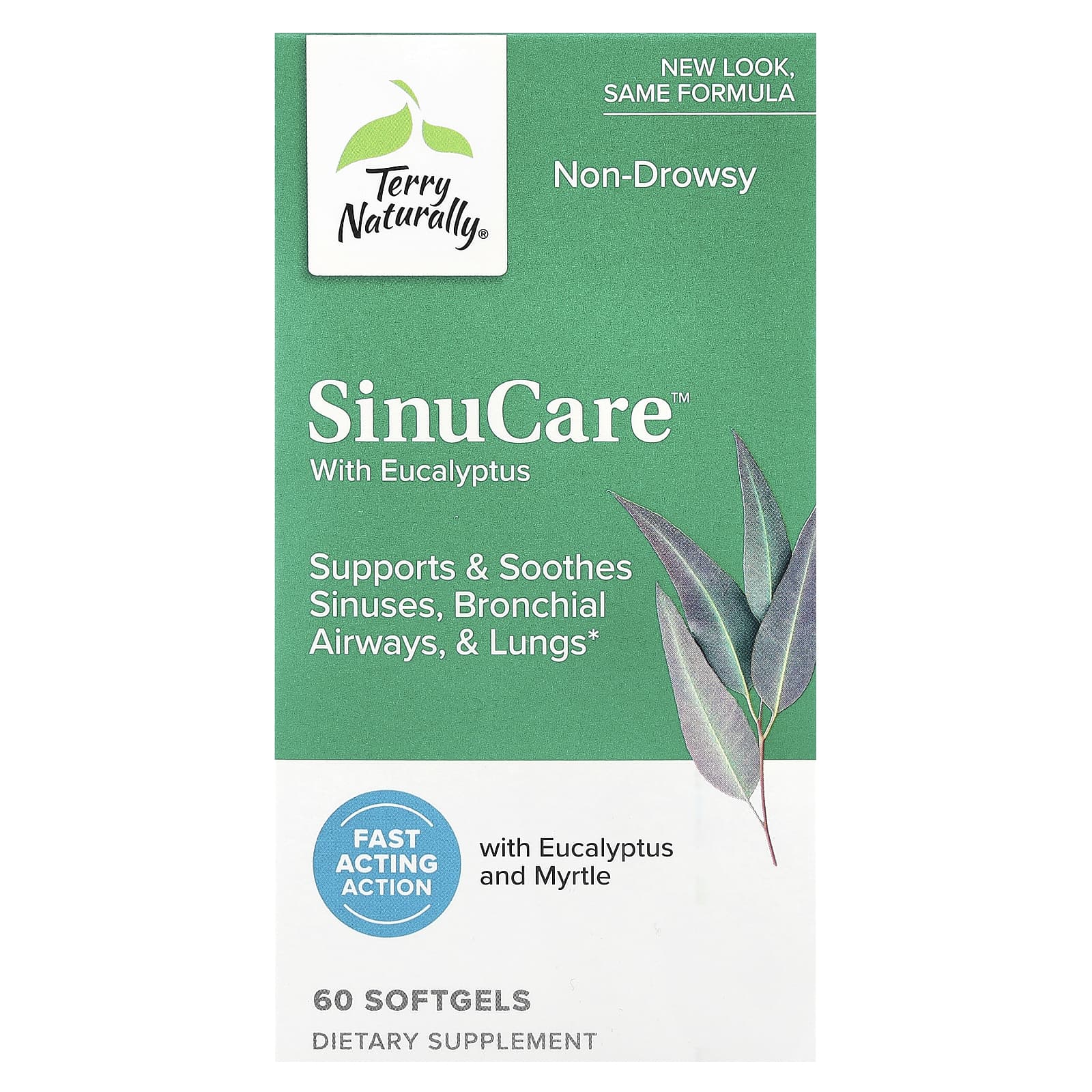 Эвкалипт Terry Naturally SinuCare™ , 60 мягких капсул — фото 2