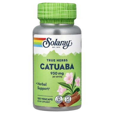 Катуаба True Herbs, 100 вегетарианских капсул (465 мг на капсулу)