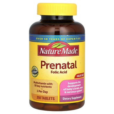 Фолиевая кислота Nature Made Prenatal, 250 таблеток