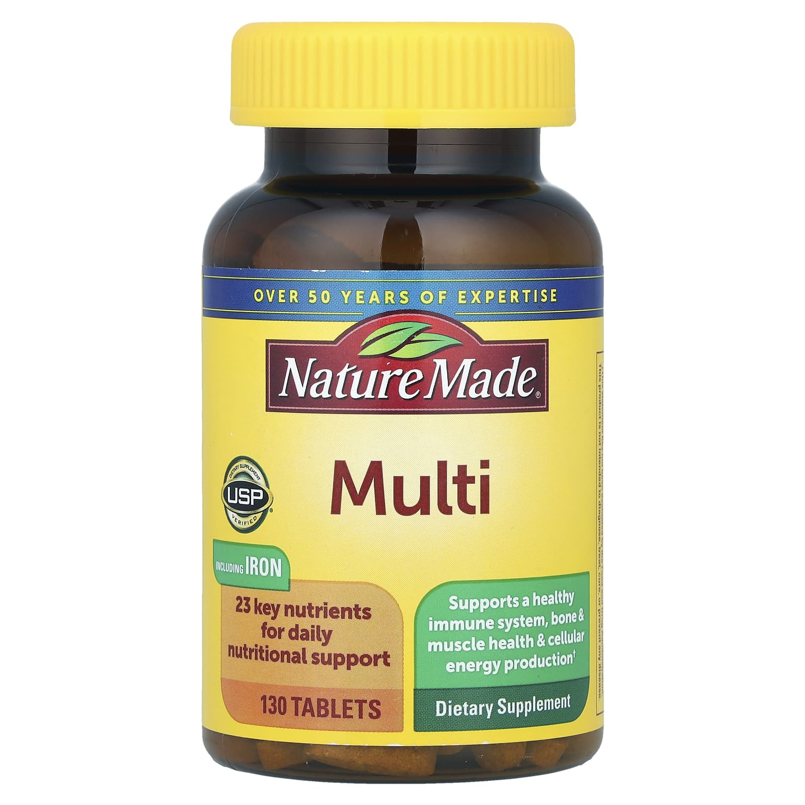 Железо Nature Made Multi , 130 таблеток