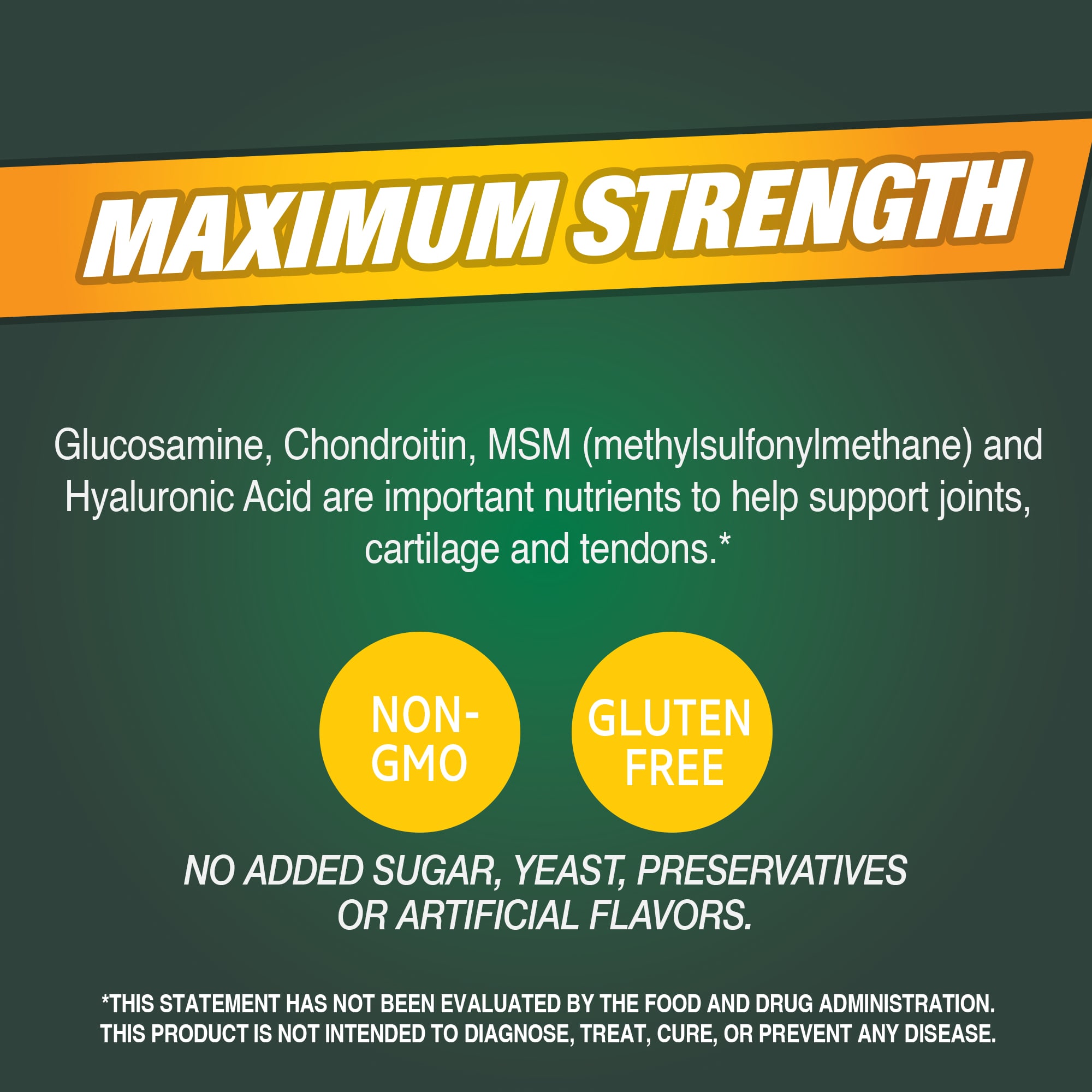 Гиалуроновая кислота 21st Century Glucosamine & Chondroitin Plus + MSM, 120 таблеток — фото 3