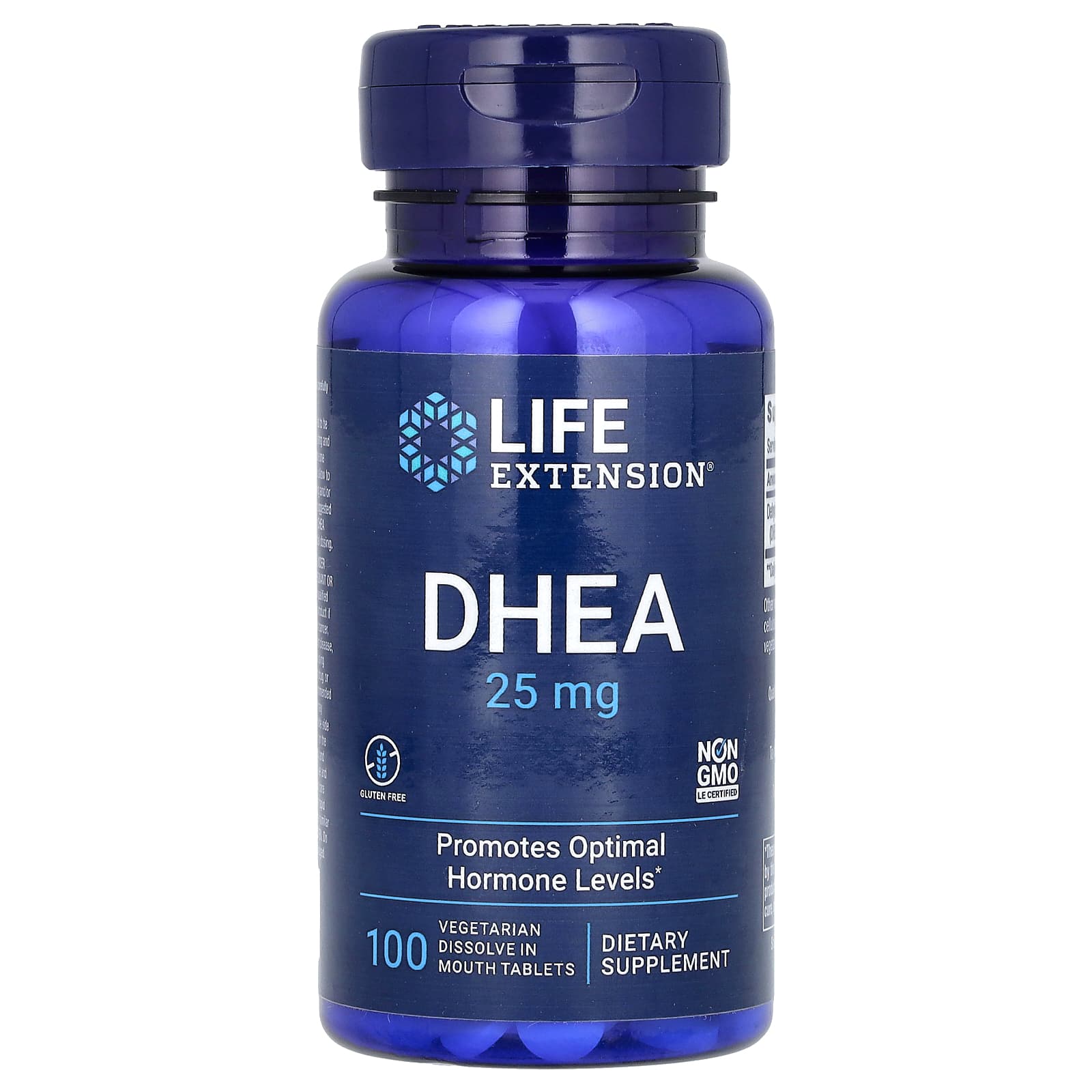 DHEA Life Extension, 25 мг, 100 растительных таблеток
