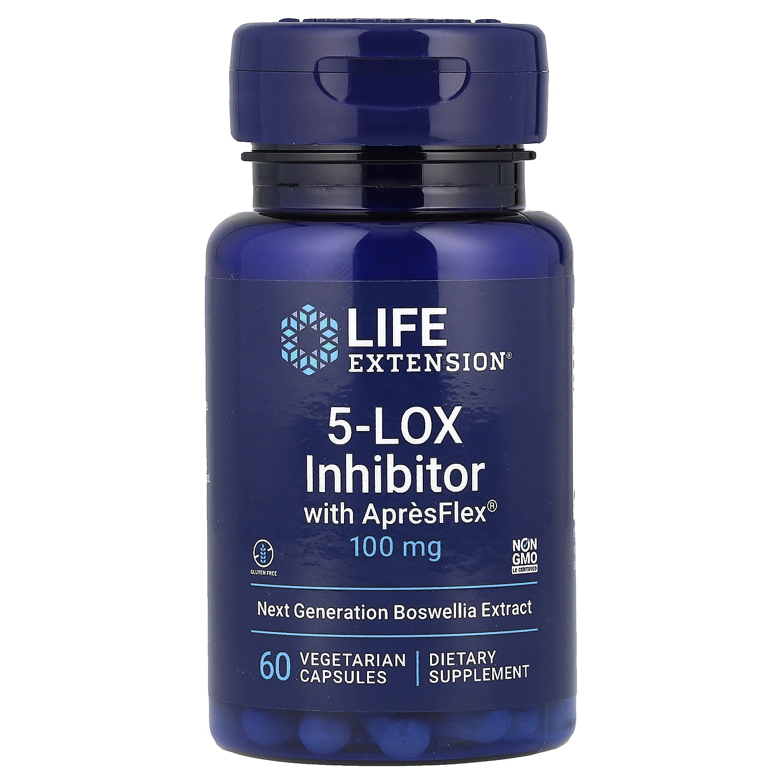 Ингибитор 5-LOX Life Extension, 100 мг, 60 вегетарианских капсул
