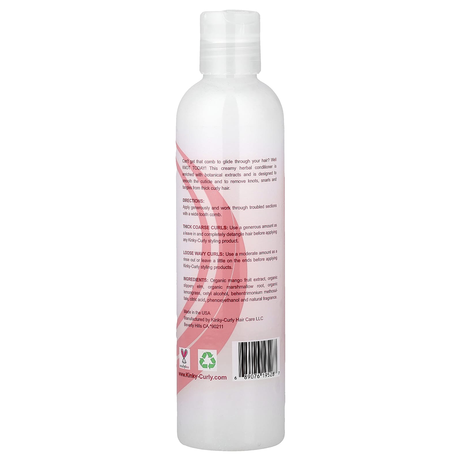Спрей для распутывания волос Kinky-Curly Knot Today™ Natural Leave In /, 236 мл, 8 унций — фото 2