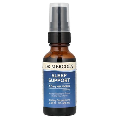 Мелатонин Dr. Mercola Sleep Support with Natural Raspberry, 29 мл