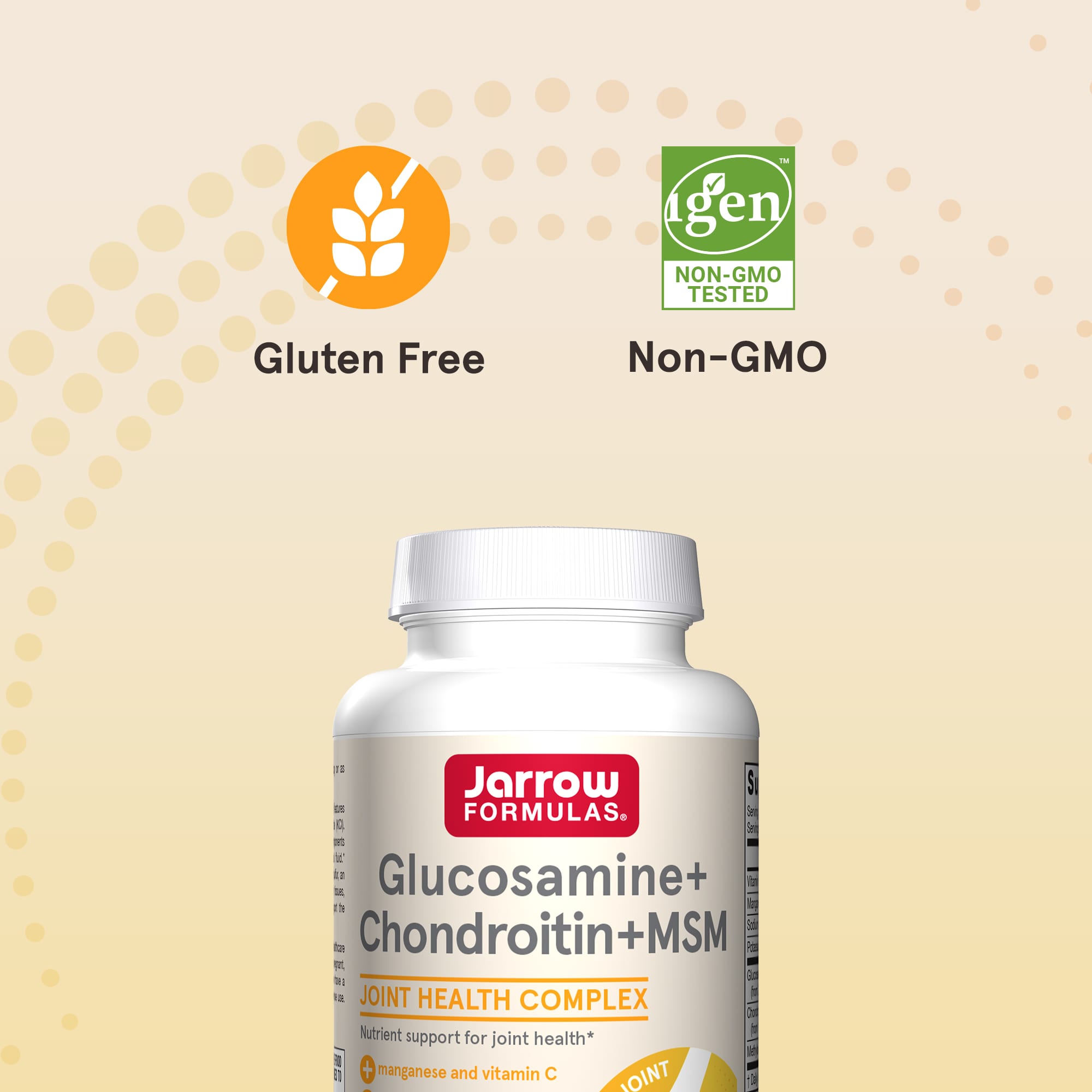 Хондроитин Jarrow Formulas Glucosamine + + MSM, 120 капсул — фото 3