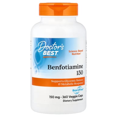 Бенфотиамин Doctor's Best with BenfoPure®, 150 мг, 360 растительных капсул