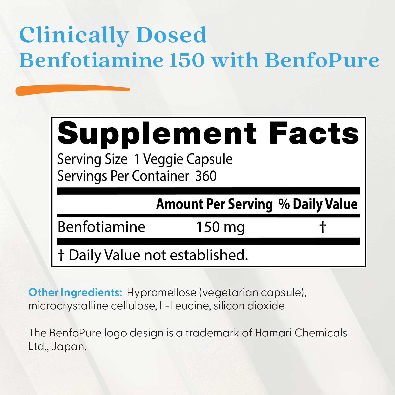 Бенфотиамин Doctor's Best with BenfoPure®, 150 мг, 360 растительных капсул — фото 4