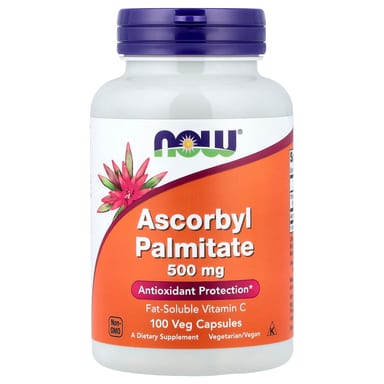 Аскорбил пальмитат NOW Foods, 500 мг, 100 растительных капсул