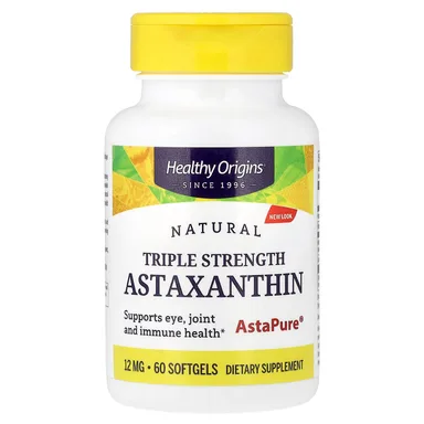 Фото товара: Астаксантин Healthy Origins Natural Triple Strength, 60 мягких капсул