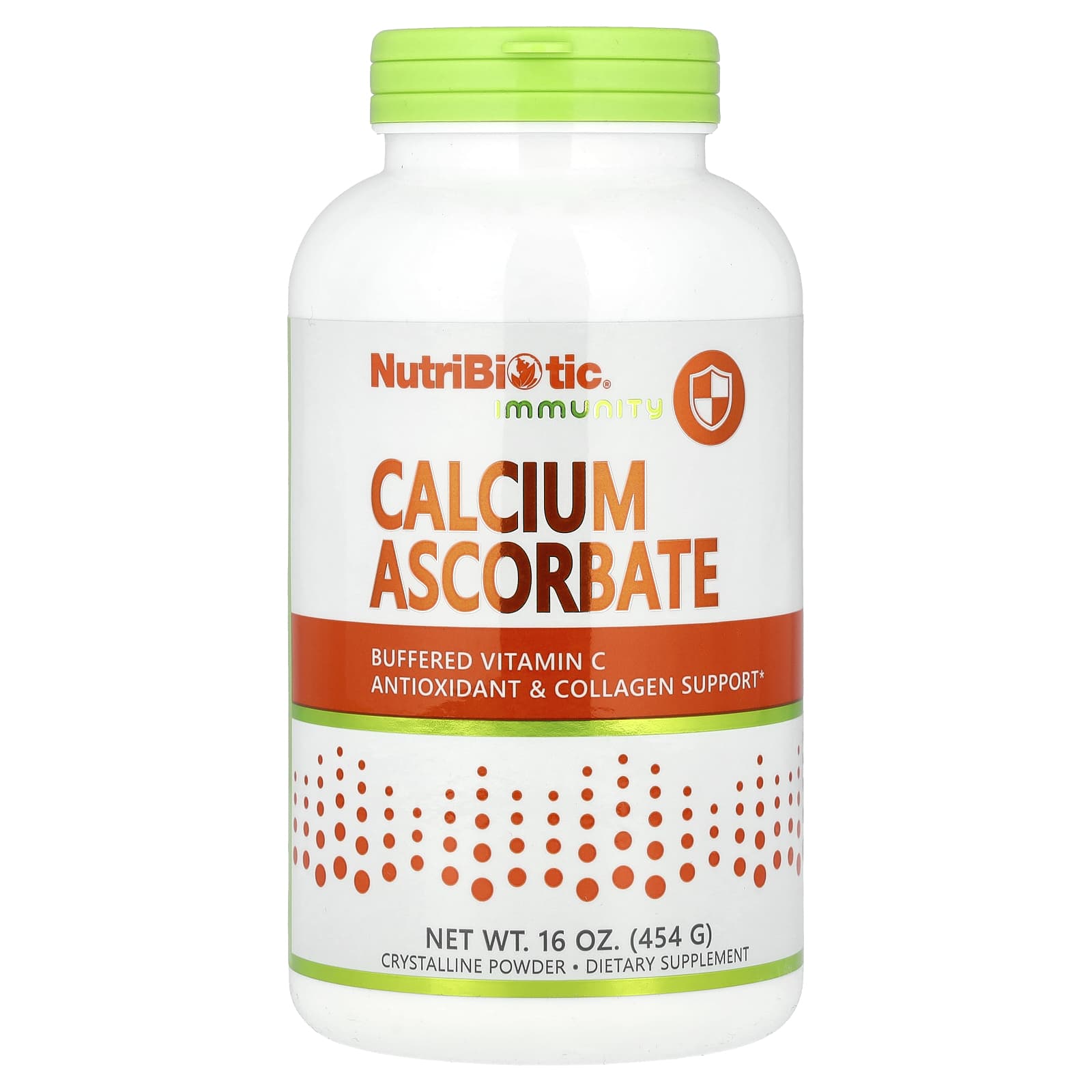 Кальций NutriBiotic Immunity Ascorbate, 454 г