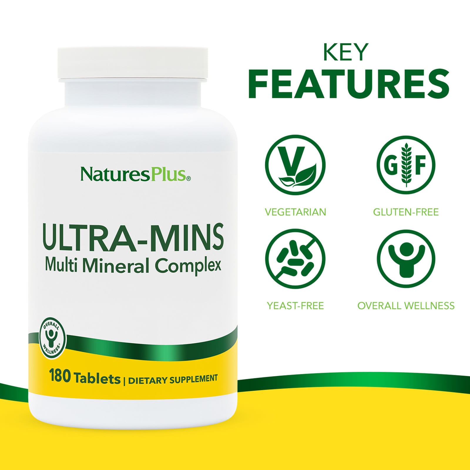 Комплекс NaturesPlus Ultra-Mins Multiple Mineral, 180 таблеток — фото 3