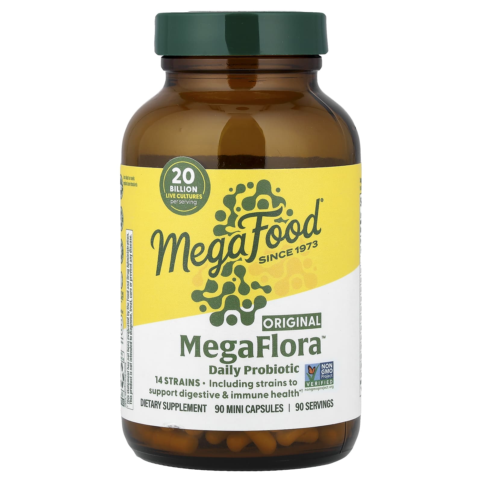 Пробиотик MegaFlora MegaFood™ 90 Mini Capsules, капсулы