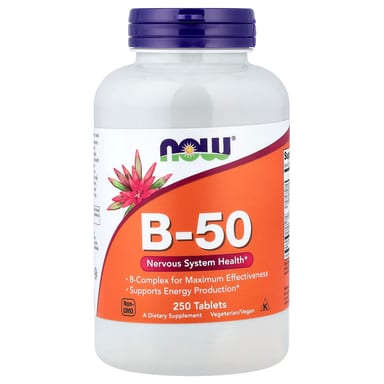 Комплекс витаминов B-50 NOW Foods B-50, 250 таблеток