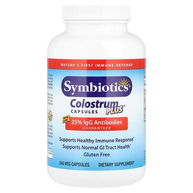 Жевательные таблетки Colostrum Plus Symbiotics®, 240 растительных капсул