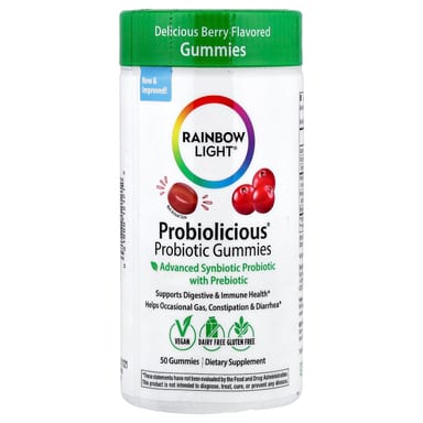 Пробиотик Rainbow Light Probiolicious Gummies Delicious Berry, 50 жевательных пастилок