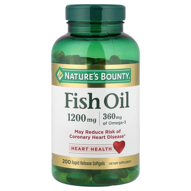 Рыбий жир Nature's Bounty 200 Rapid Release, 1200 мг, мягкие капсулы
